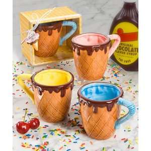  Ice Cream Lovers Collection ice cream cone mugs