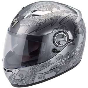 Scorpion Bio Metal EXO 500 On Road Motorcycle Helmet   Silver / X 