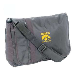 Mercury Luggage Iowa Hawkeyes Black Messenger Bag  Sports 