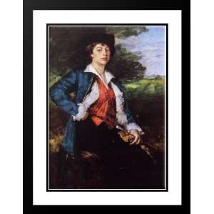  Chase, William Merritt 19x24 Framed and Double Matted Miss 