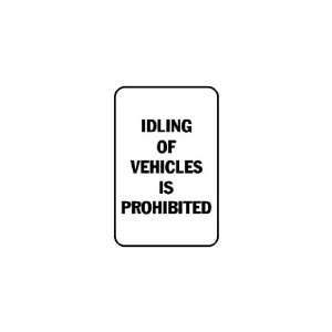  3x6 Vinyl Banner   Idling of vehicles is prohibited 