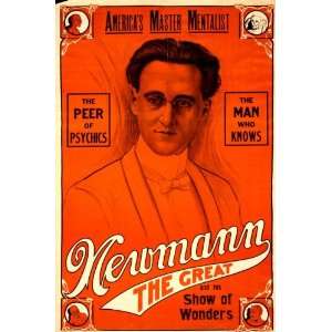  Americas master mentalist, Newmann vintage poster