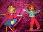   antique pelham puppets england old toys wooden dolls marionettes