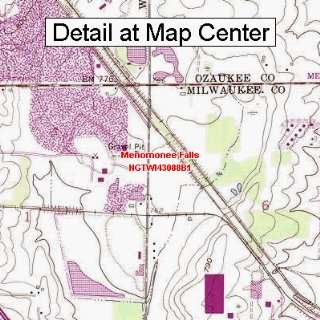  USGS Topographic Quadrangle Map   Menomonee Falls 