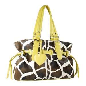 New Fashion Design Women Purse Handbag Giraffe Animal Print Toto Hobo 