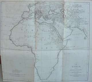 1stEd 1800 GEOGRAPHY Of HERODOTUS Leather F/O MAPS Qto  