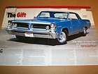 63 1963 Pontiac Grand Prix 421 HO Tri Pwr 4spd magazine article