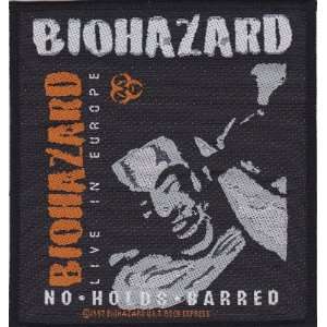  Biohazard No Holds Barred Metal Music Woven Patch 
