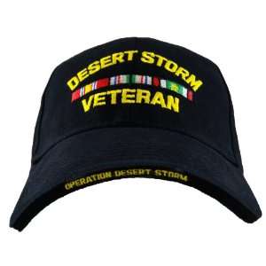 War Veteran Cap Desert Storm Veteran Hat Insignias 100% Cotton Twill 