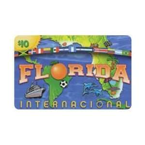 Collectible Phone Card $10. Florida Internacional Florida & South 