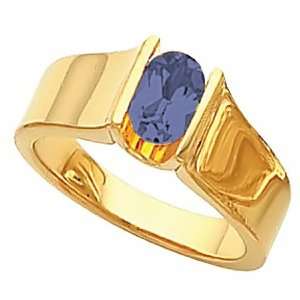  14K Yellow Gold Iolite Ring Jewelry