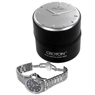 CROTON Made In Switzerland Swiss Automatic Movement Stainless Steel 