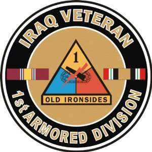  US Army Iraq Veteran 1st Armored Division Decal Sticker 3 