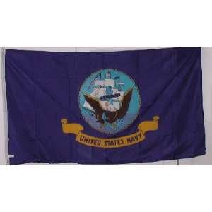  USN Navy Flag   3 foot by 5 foot     Double sided 
