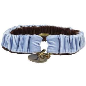  The Life of Ryley Velvet Collar   Blue   Large Pet 