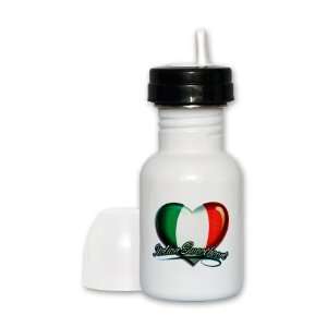  Sippy Cup Black Lid Italian Sweetheart Italy Flag 