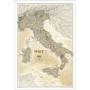  National Geographic Italy Political Map (Earth toned 
