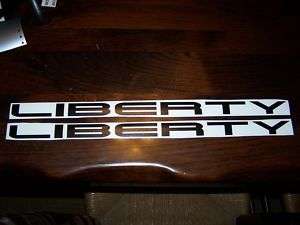 JEEP LIBERTY HOOD DECAL STICKER DECALS 4X4 CHOOSE COLOR  