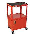 Luxor Red 42 Adjustable Cabinet Table With 4 Casters