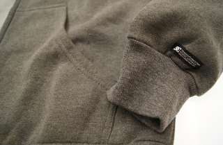 New DC SHOES Grey Mens Zip Up Hoodie Sweatshirt #011 size S  