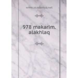  978 makarim.alakhlaq www.akademya.net Books