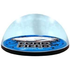   Detroit Lions Round Crystal Magnetized Paperweight