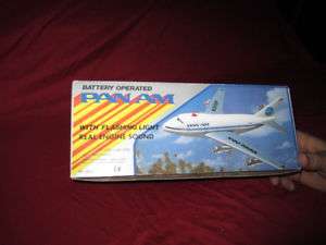 Pan Am Seven Seas Toys Airplane Model Battery Operated  