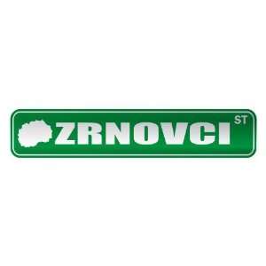     ZRNOVCI ST  STREET SIGN CITY MACEDONIA