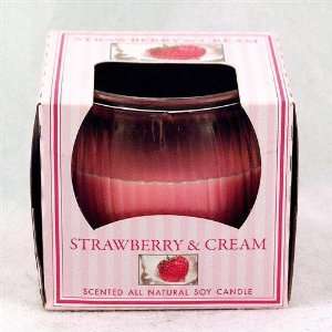 Star Lytes Soy Globe Candle  Strawberry & Cream Case Pack 
