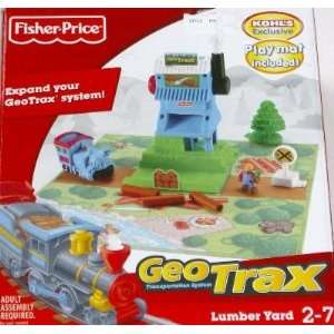  Fisher Price Geo Trax Lumber Yard Set GeoTrax Railroad 