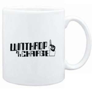  Mug White  Winthrop is in charge  Male Names Sports 