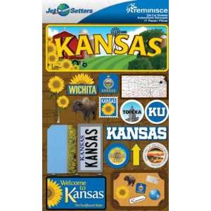  Jetsetters Kansas Die Cut Stickers Arts, Crafts & Sewing