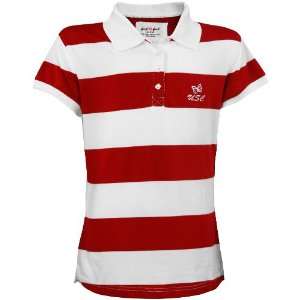 USC Trojans Youth Girls Cardinal Striped Rugby Polo  