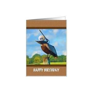  Birthday, 50th, Pelican, Golf Ball Card Toys & Games