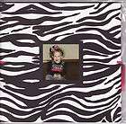 Paper Studio Zebra Animal Print Scrapbook 8x8 Photo Album NEW