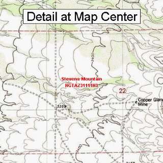  USGS Topographic Quadrangle Map   Stevens Mountain 