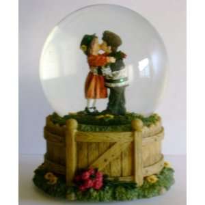   Boy and Girl With Red Rose Musical Water Globe TUNE  Love 6278 Home