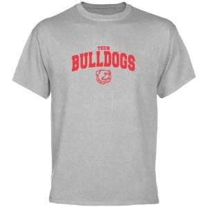  NCAA Louisiana Tech Bulldogs Ash Mascot Arch T shirt 