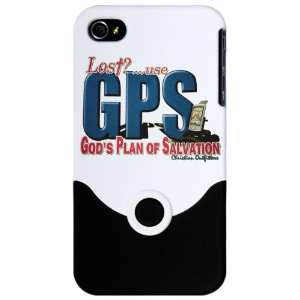  iPhone 4 or 4S Slider Case White Lost Use GPS Gods Plan 