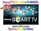 Samsung 40 Series 5 LED Full HD 1080p Smart HDTV UN40D5550   Fast 