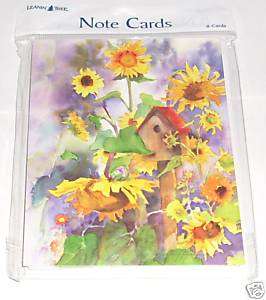 Judy Buswell Leanin Tree Blank Note Cards SunFlowers  