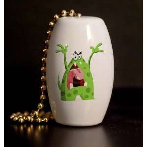  Mad Little Monster Porcelain Fan / Light Pull