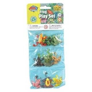 Dozen Small Toy Frogs Set of Mini Plastic Figures