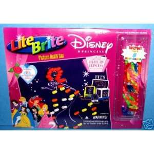  Lite Brite Disney Princess Picture Refill Set with BONUS 