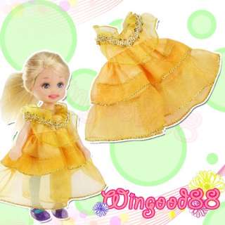   Fashion Handmade Clothes Skirts Dress 3 Shoes Sets For Kelly Size Doll