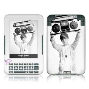  MS JB80210  Kindle 3  Justin Bieber  Boombox Skin Electronics