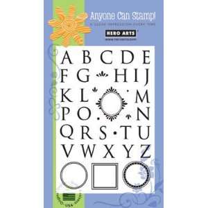  Monogram Alphabet Clear Unmounted Rubber Stamp Set (CL136 