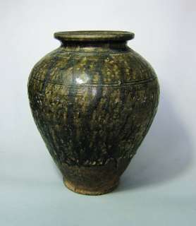 12th Century Khmer brown glaze Jar  