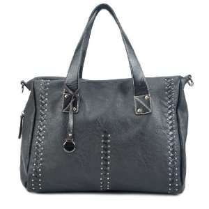 MSP00636BK Black Deyce Kanya Stylish Women Handbag Double handle 