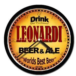  LEONARDI beer and ale cerveza wall clock 